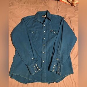 Wrangler Classic Blue Denim Shirt size XL